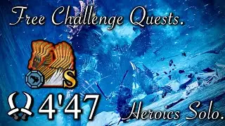 【MHWilds】 フリチャレ 歴戦王ジン・ダハド  双剣 04'47 ソロ | Arch Tempered Jin Dahaad DB solo