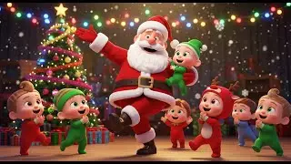 🎄 Dancing Santa Christmas Rhyme 🎶🎅 Fun Holiday Song for Babies & Toddlers