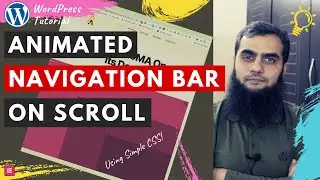 Animated navigation bar on scroll | Elementor Pro