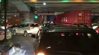Going down EDSA boulevard to Heritage Hotel Manila