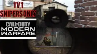 1 V 1 SNIPERS ONLY! C.O.D MODERN WARFARE REMASTERED GAMEPLAY FT @CTheGee23