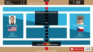 Jessica Pegula vs. Barbora Krejcikova - Tennis Score Live | WTA Finals Riyadh