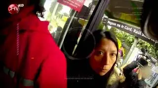 Mujer denuncia a carabineros problemas con conductor del Transantiago - ALERTA MÁXIMA