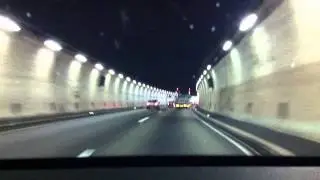 Durchfahrt Belchentunnel A2 Schweiz onboard