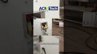 ACMTECH pvc profile extrusion line pvc price tag production line