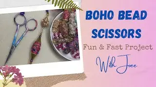 SCISSORS CHARM: What to do with large BOHO BEADS!