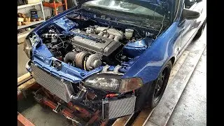 B20vtec Turbo 463hp dyno