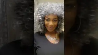 Ombre Grey Curly Wig