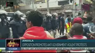 Angolan opposition promotes violent protests against the government
