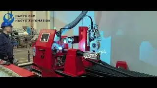 Automatic hydraulic cylinder welding machine for piston rod