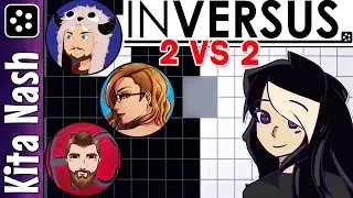 Inversus Gameplay: COMPLETE CHAOS | Multiplayer Collab w/KatFTWynn, John Wolfe, & MrKravin