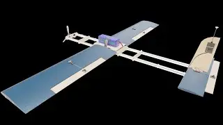 Molniya-1 UAV | Accurate 3D Model & 3D-Printable Design (Blender Render) #3D #printable #render #UAV
