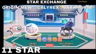 STAR EXCHANGE - ORIGIN MEW = CALYREX . DARKHORSE ► Pocket Incoming | Pet Impact
