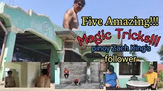Pinoy Zach King's Follower Five Amazing Tricks Using KineMaster Editor, BackGround Eraser & Pics Art