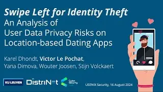 USENIX Security '24 - Swipe Left for Identity Theft: An Analysis of User Data Privacy Risks on...
