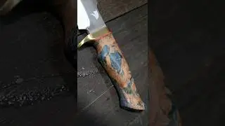 Knife handle shaping. #knife #knifemaking #handmade #diy