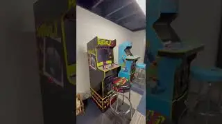 Converted the basement in our Airbnb into an Arcade.  #airbnb #arcade #gameroom  #pacman #mario