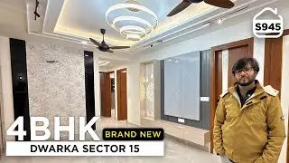 बड़े Size का नया बना हुआ 4BHK Flat for sale in Dwarka Sec 15 with Lift & Car Parking | BRS SHOW S945