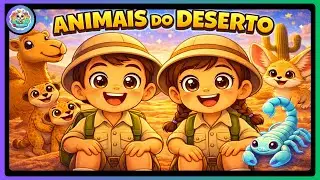 Animais do Deserto 🐪🦊   História Infantil Divertida e Educativa para Crianças