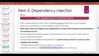 Effective Java in Depth -- Item 5: Prefer dependency injection to hardwiring resources