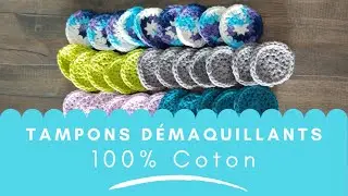 Tampon Démaquillant au crochet 100% coton - SIMPLE et FACILE