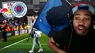 Rangers Fans (Union Bears) Celebrates Win Over RB Leipzig To Reach The Europa League Final
