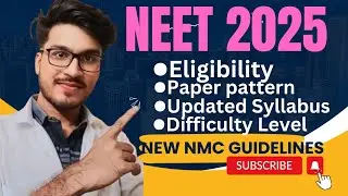 NEET 2025 Update || neet 2025 Syllabus|| Paper Pattern|| Difficulty Level #neet2025 #neet #video