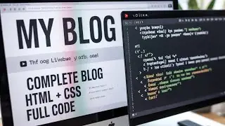 Blog Website Design Using HTML CSS