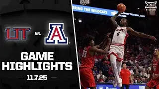 Utah Tech vs. #13 Arizona Game Highlights | 2025 Big 12 Men's Basketball