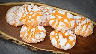 Orange Crinkle Cookie, melts in your mouth: Easiest Orange Crinkle cookie at home,foolproof recipe
