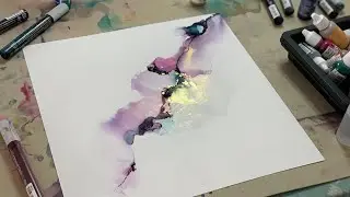 Creating pretty Alcohol Ink Art