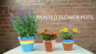 How To Make Your Own DIY Painted Flower Pots | Simplemost