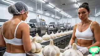 Secret of how garlic is produced in the factory 