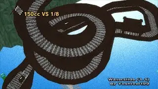 Waterslide (1.1) - MKWii Custom Track - 150cc VS race