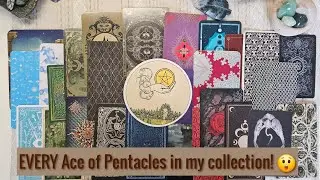 EVERY Ace of Pentacles in my Tarot Collection!