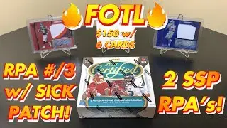 2019 Panini Certified Football FOTL Premium Edition Hobby Box Break #2 - RPA #&rsquo;d to 3 w/ SICK Patch!
