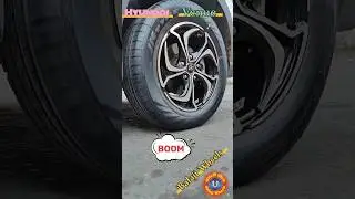Venue Hyundai wheels Installation upgrade to 16 inch tyre with diamond wheel alloys.Orignal Alloys