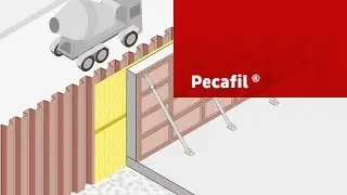 Pecafil&reg; permanent formwork as a separation layer for sheet pilings