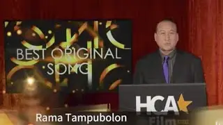 Here&rsquo;s Me Presenting The HCA Film Awards For Best Song Category.