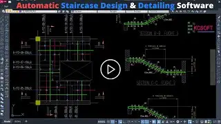 KCsoft 2022: Open Well Staircase Design and Detailing using KCSOFT 2022 Software