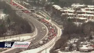 Aerial tour: Snow stranglehold still strong on St. Louis-area highways