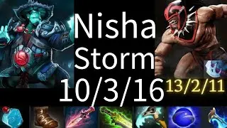Nisha Storm Spirit vs FV, OD, Enchantress, PB, Lycan - Liquid vs MONASPA g2 DPC wEU dota2