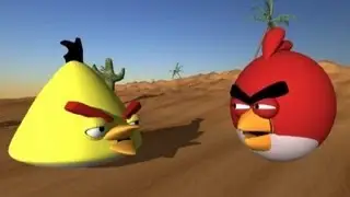 Angry Birds vs. Worms 3D animation