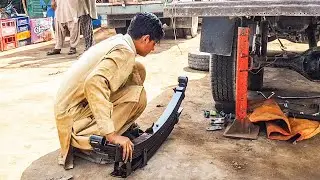 How To Repair Leaf Springs | Kamani | Hyundai Shehzor Leaf Spring Fixing
