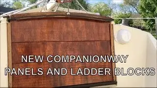31 Sailing Pau Hana. Refinishing Teak and Rebuilding Companionway Panels