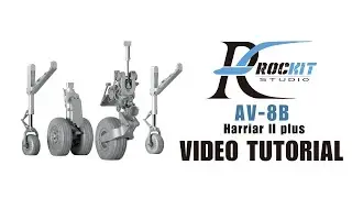 RocKit 480301 AV-8B  Next-Gen landing gears Video tutorial