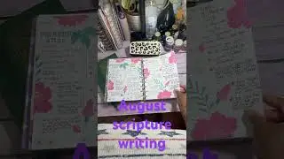 A flip of my August scripture writing ✍🏾 #dailyscripturereading  #scriptureoftheday