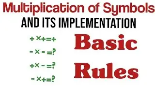Multiplication of symbols | Multiplication of signs | Basic math | #basicmaths #easymathtricks