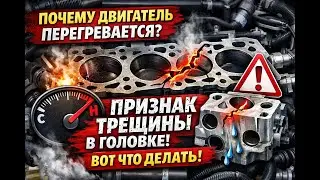 Почему двигатель перегревается? Признак трещины в головке