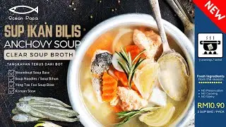 [INSTANT] Sup Ikan Bilis / Anchovy Soup Bag Ocean Papa (25g x 3sachet) For Mee / Steamboat / Etc